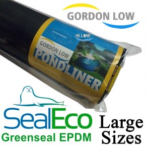 Gordon Low 0.75mm SealEco Greenseal EPDM Rubber Pond Liner Large Sizes 6m+