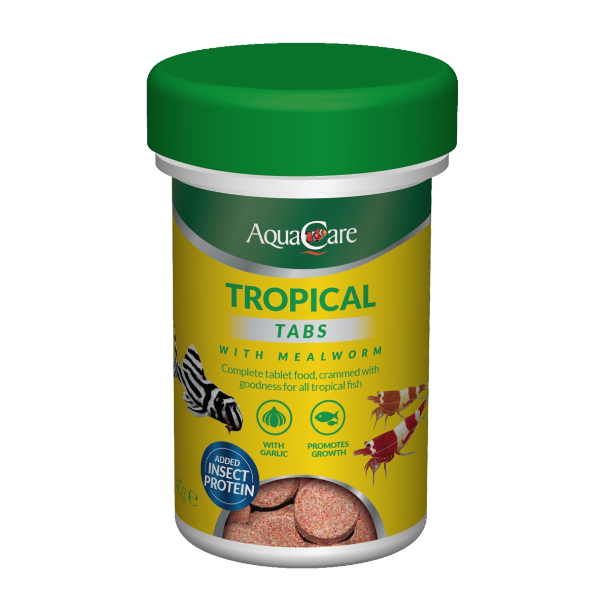 aquacare tropical flakes with mealworm