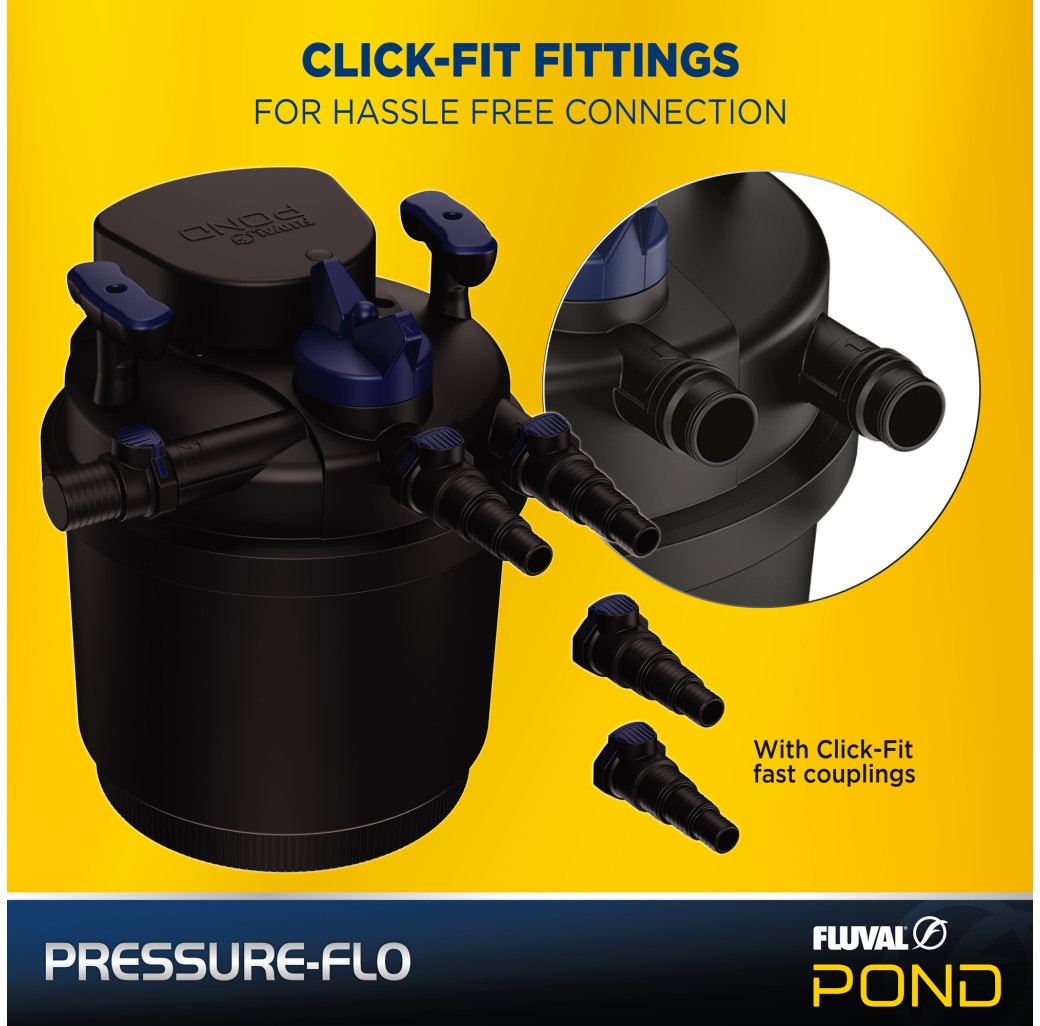 Fluval Pressure-Flo Pond Filter with UVC Steriliser