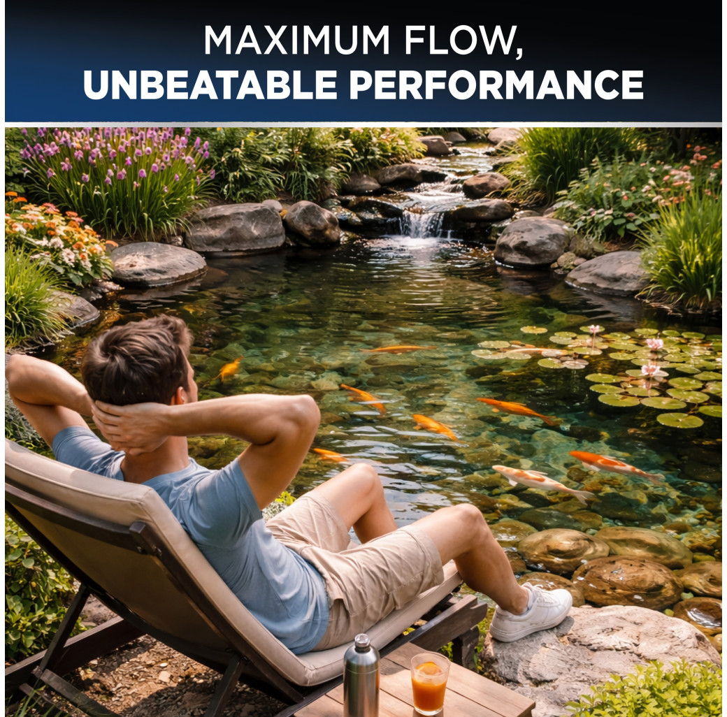 Fluval Pressure-Flo Pond Filter with UVC Steriliser