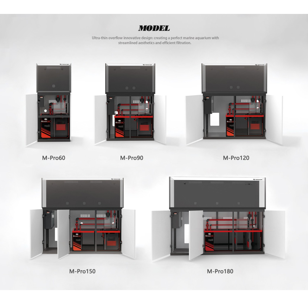 Neptunian Cube M-Pro 60 Black Marine Aquarium