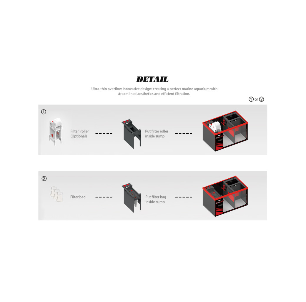 Neptunian Cube M-Pro 60 Black Marine Aquarium