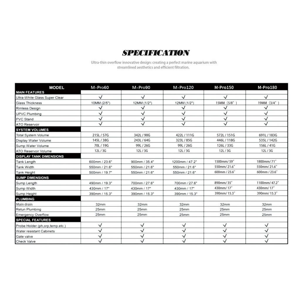 Neptunian Cube M-Pro 60 Black Marine Aquarium