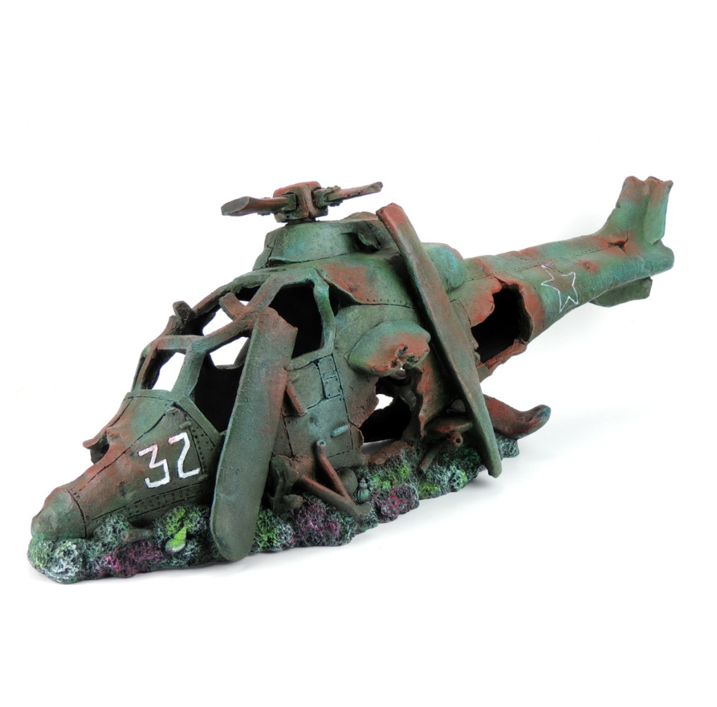Classic Ornament - X Large Ruined Helicopter