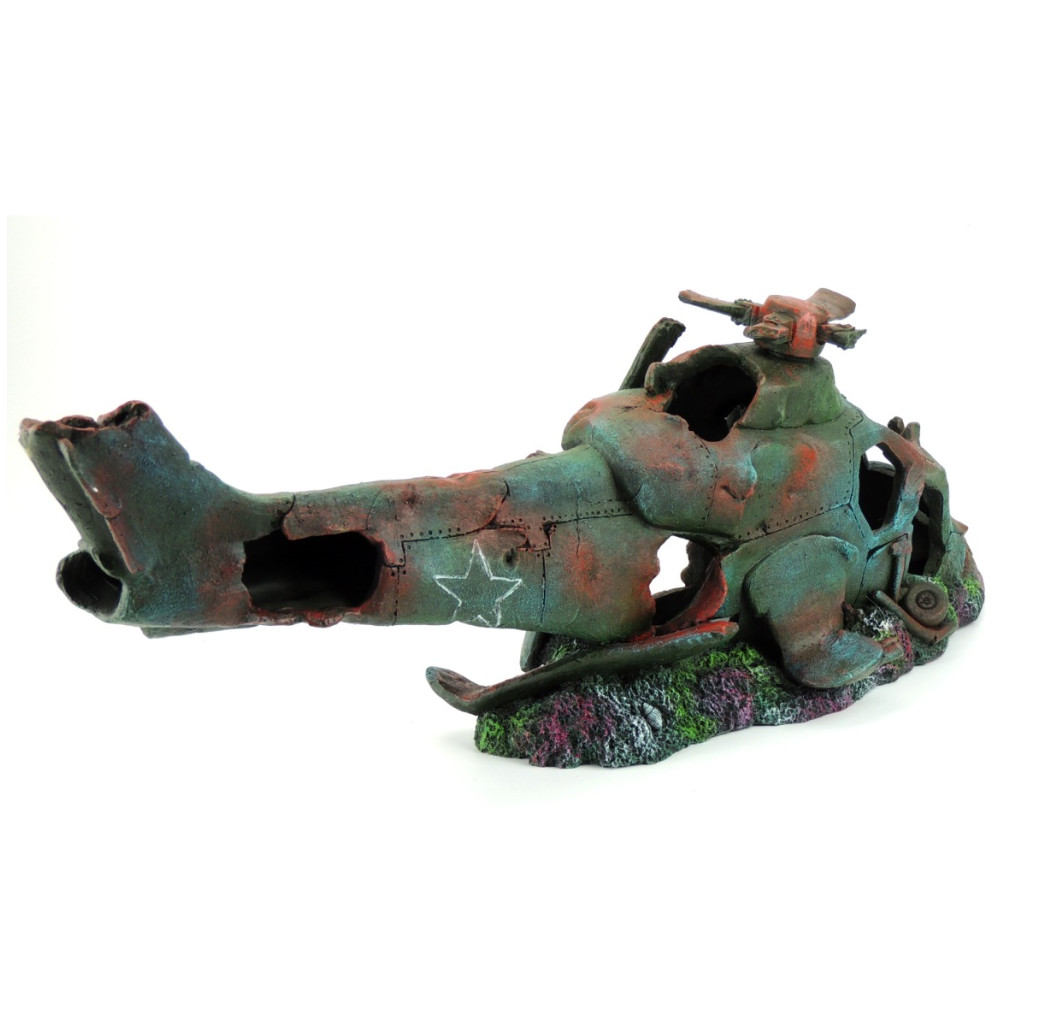Classic Ornament - X Large Ruined Helicopter