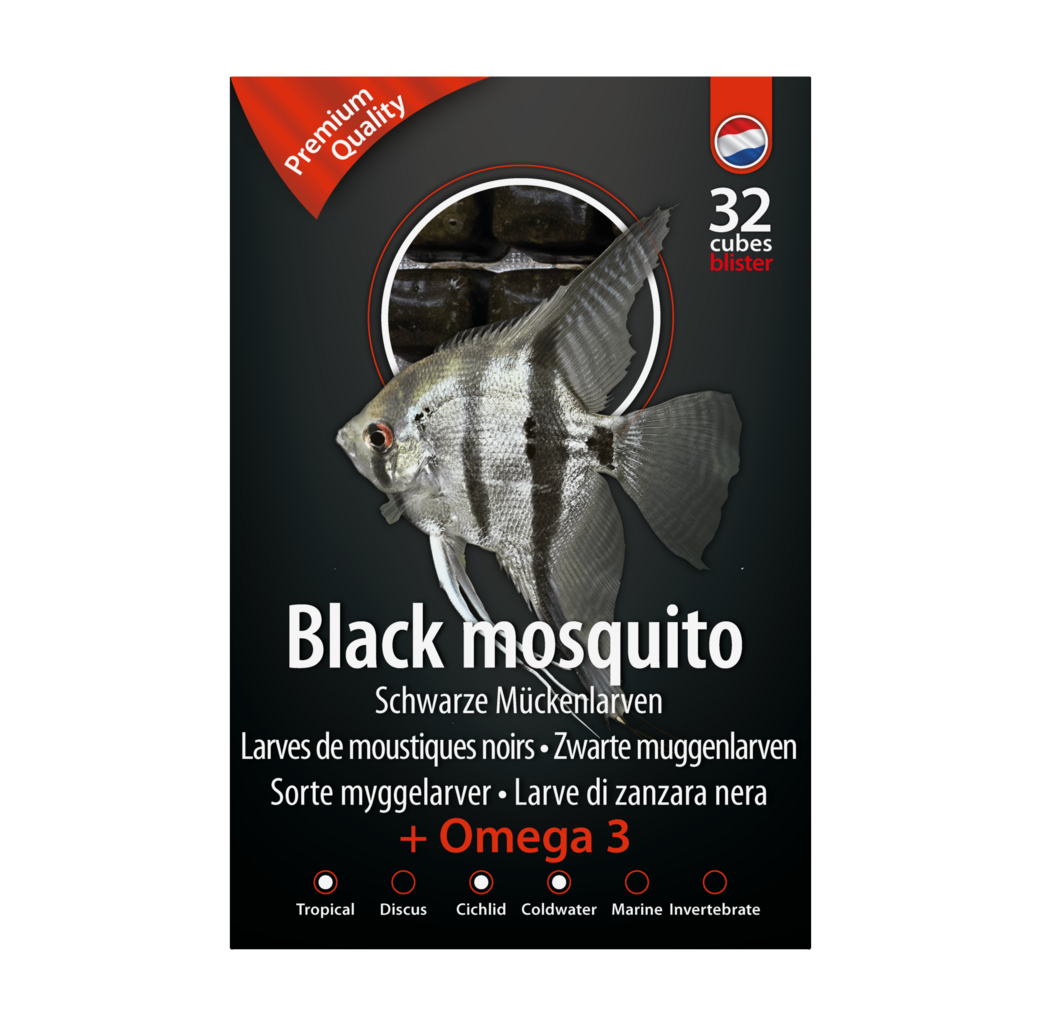 Dutch Select Frozen Fish Food - Black Mosquito