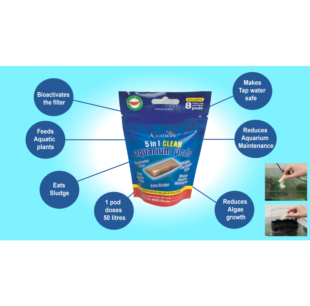 Aquatropic 5 in 1 Clean Aquarium Pods