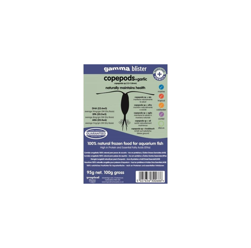 TMC Gamma Copepods and Garlic (100g)