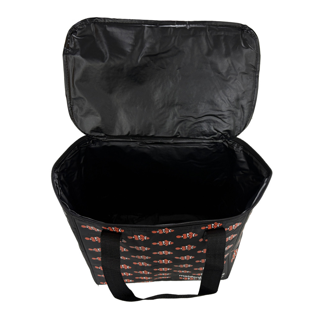 Clownfish Logo Black Thermal Fish Transport Bag