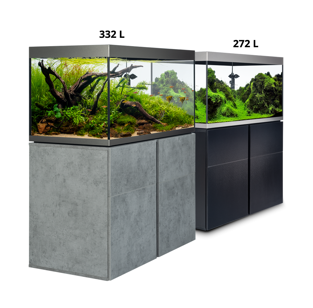 Fluval Siena 330 Aquarium & Cabinet Set - White With Free Bundle 