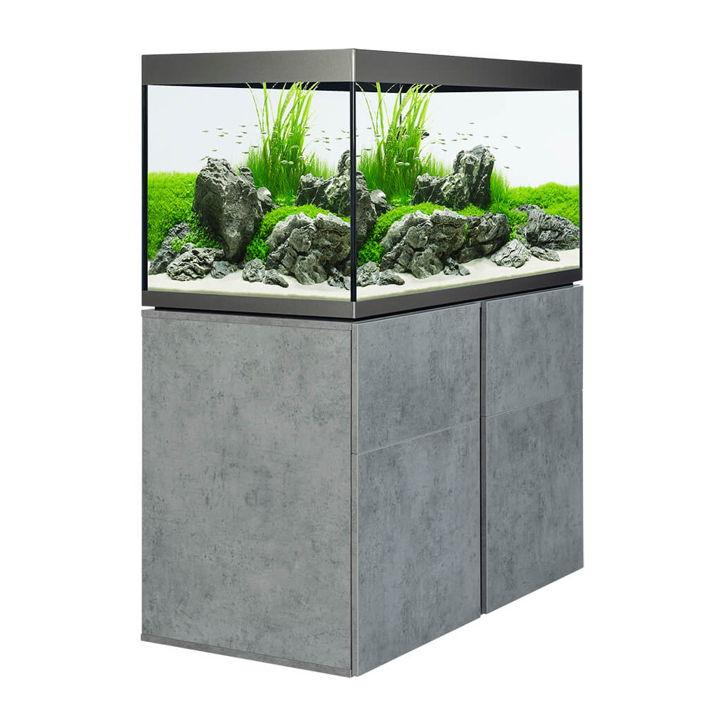 Fluval Siena 270 Aquarium & Cabinet Set - Chicago Concrete with Free Bundle