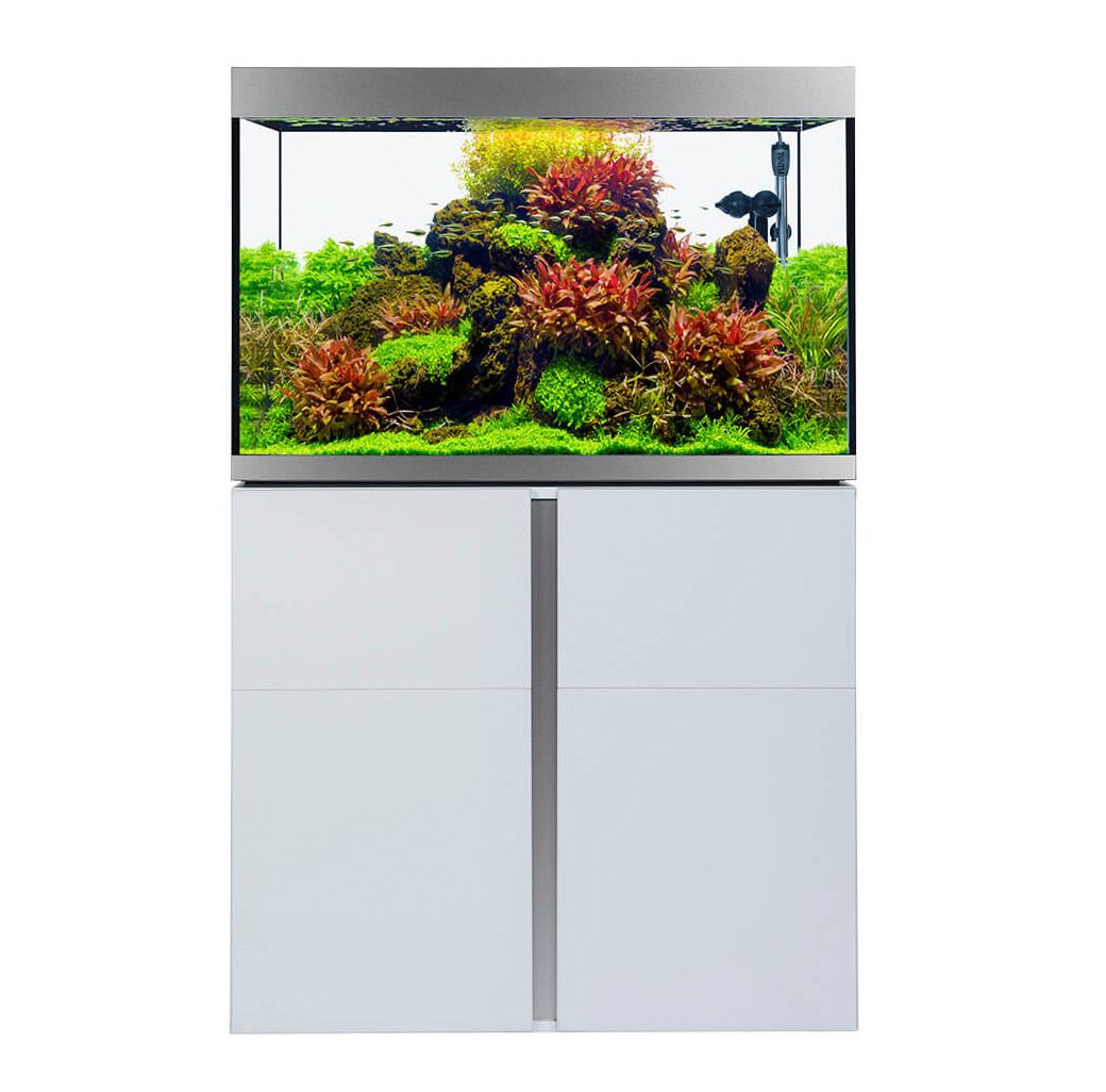 Fluval Siena 270 Aquarium & Cabinet Set - White with Free Bundle