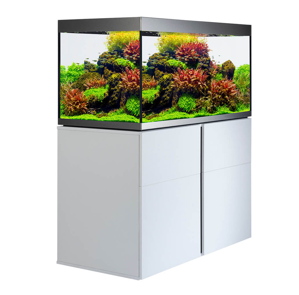 Fluval Siena 270 Aquarium & Cabinet Set - White with Free Bundle