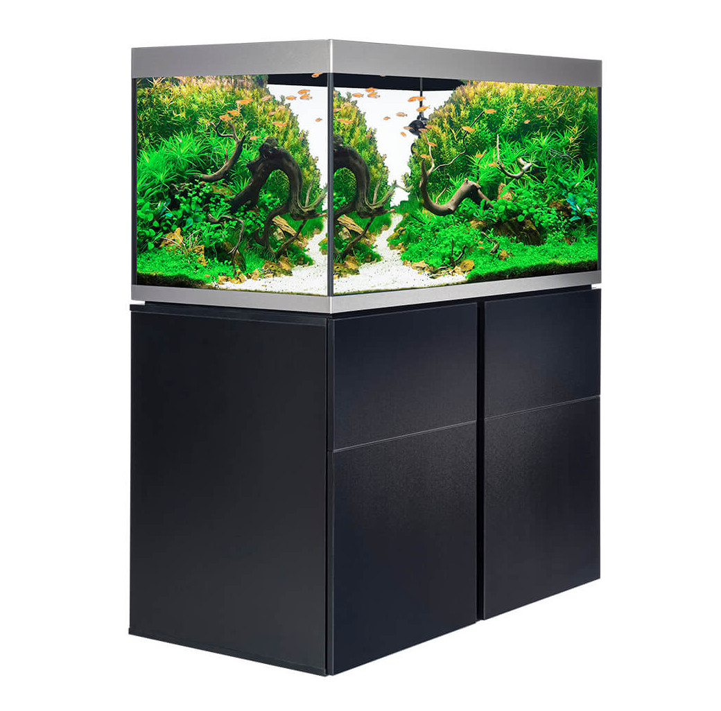 Fluval Siena 330 Aquarium & Cabinet Set - Black with Free Bundle