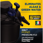 Fluval Pressure-Flo Pond Filter with UVC Steriliser