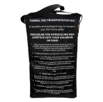 Clownfish Logo Black Thermal Fish Transport Bag