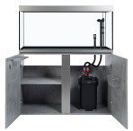 Fluval Siena 330 Aquarium & Cabinet Set - Chicago Concrete with Free Bundle 