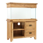 Aqua Oak Doors & Drawers 110cm Aquarium & Cabinet