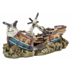 shipwreck, aquarium ornament