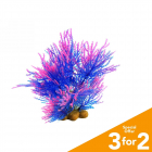 Classic Plastic Aquarium Plant (Small) - Purple Grass