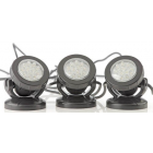 3 Oase pond spotlights.