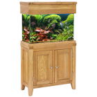 Aqua Oak Doors 76cm Aquarium & Cabinet
