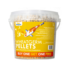 Fishkeeper Wheatgerm Pellets 1L - Buy One Get One Free