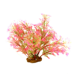 Classic Plastic Aquarium Plant - Pink Aquatic Grass