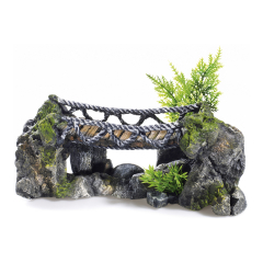 Rocky Rope bridge, Aquarium Ornament.