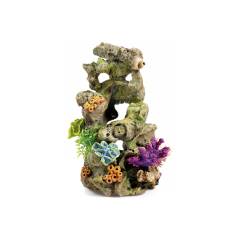 Coral and Lava aquarium ornament