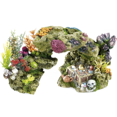 Rock treasure, aquarium ornament.