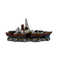 Classic Ornament - Battle Ship with Airstone