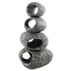 AquaOne Aquarium Ornament - Granite Patterned Stackable Cave