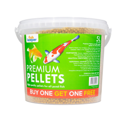 Fishkeeper Premium Pellets 5L - Buy One Get One Free