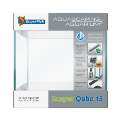 Superfish Scaper Qube 15 Litre Aquarium Set