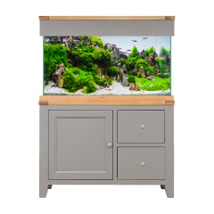 Aqua Oak 105cm Grey Edition Doors and Drawers