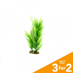 Classic Plastic Aquarium Plant (Large) - Light Green Hedge