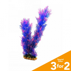 Classic Plastic Aquarium Plant (XX-Large) - Purple Grass