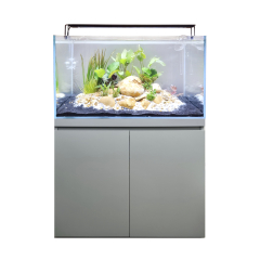 Fluval Visi-White 90 Aquarium Dusty Grey