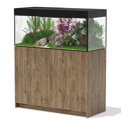 Aqua Marin Fresh 1200 Freshwater Aquarium & Cabinet - Hickory