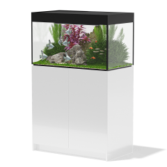 Aqua Marin Fresh 900 Freshwater Aquarium & Cabinet - Gloss White