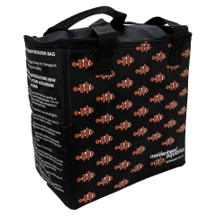 Clownfish Logo Black Thermal Fish Transport Bag