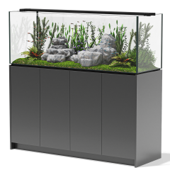 Aqua Marin Planta 1500 Aquarium & Cabinet - Gloss Anthracite