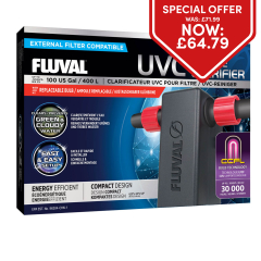 Fluval UV Clarifier For External Filters With Replaceable Bulb