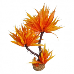 AquaManta Gravel Base Artificial Plant - Orange Tree (28cm)