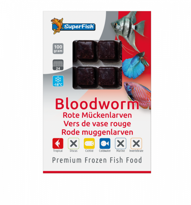 SuperFish Frozen Bloodworm (100g)