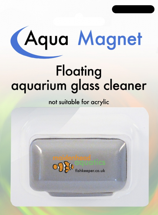 Qunqi Magnet Aquarium Glass Cleaner with Handle Design Aquatic Algae Scrapers Floating Clean Brush for Fish Tank 