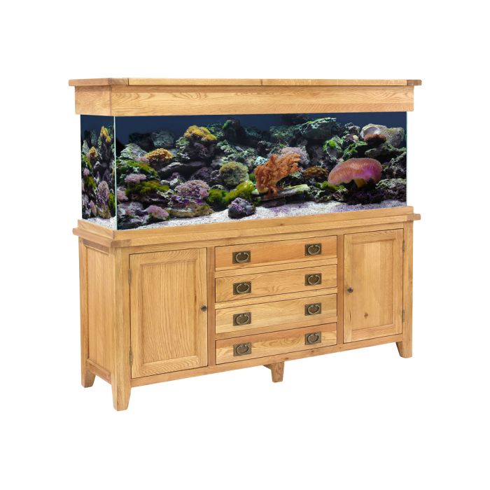 Aqua Oak 180cm Doors Drawers Aquarium And Cabinet Aq180dd