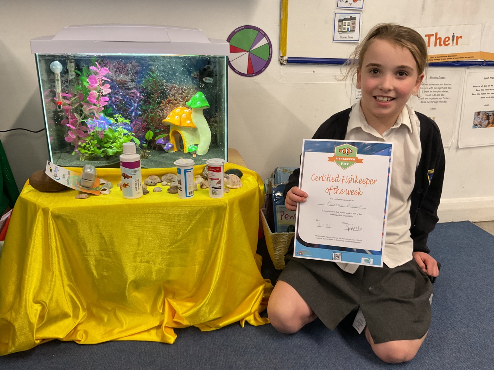St Joseph's Catholic Primary School Fishkeeper of the Week - Maidenhead Aquatics Fishkeeper Fry 2025 