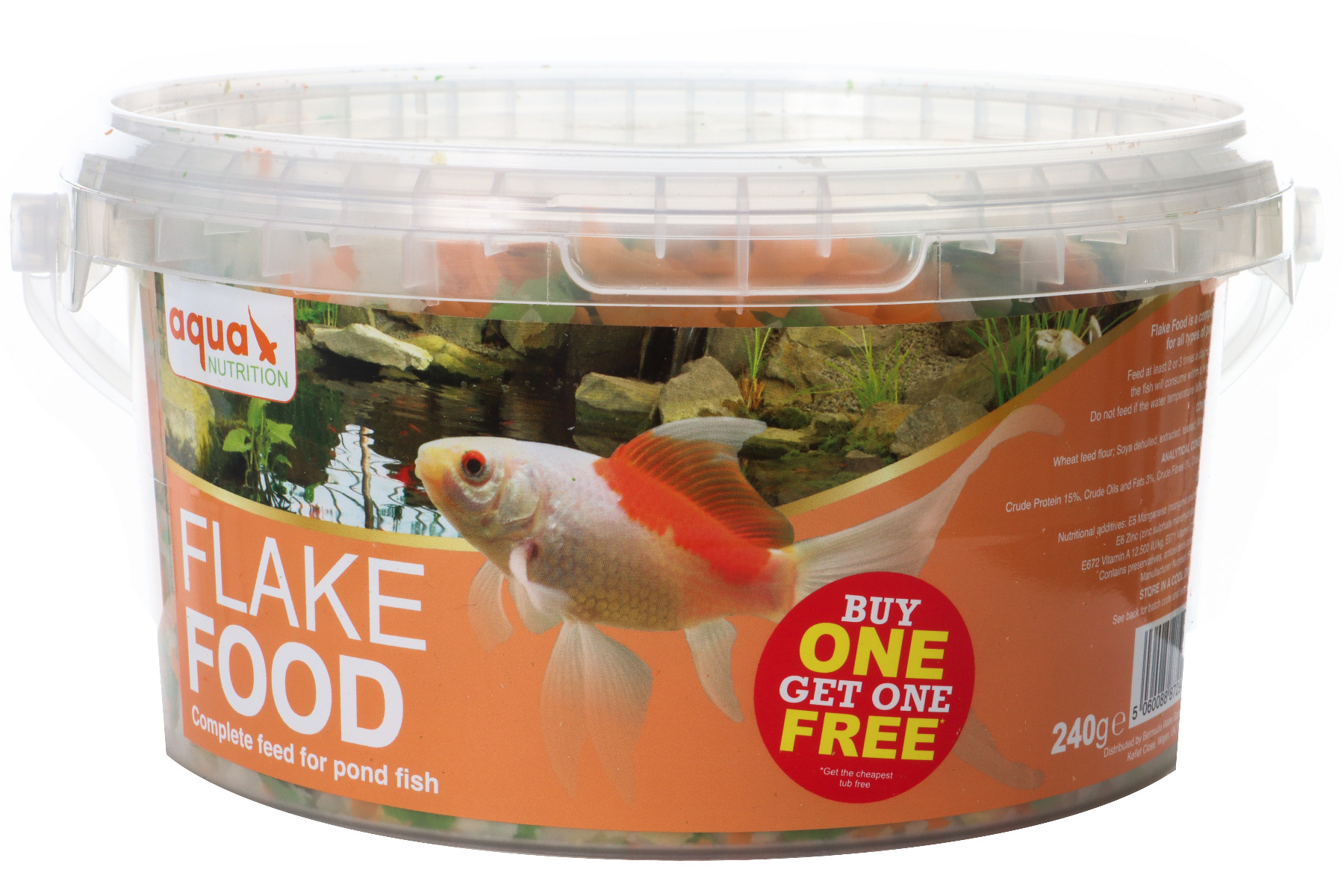 Small pond fish feeder top